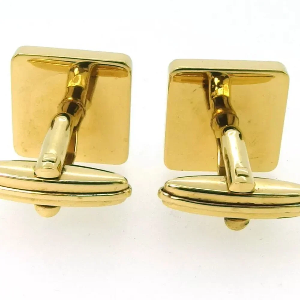 dunhill cuff d mark Gold Hardware Authentic used